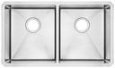 Pekoe 2 Bowl Undermount Kitchen Sink with Sink Grid