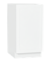 Base Cabinet w/ 1 door (Matte Luxe White, Shaker 90, 9")