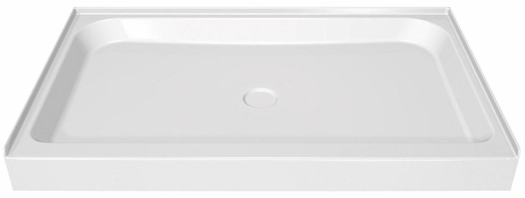 60" x 36" Center Drain Alcove Shower Base