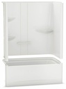 Allia TS-6032 LH Drain Alcove 2-Piece Tub & Shower