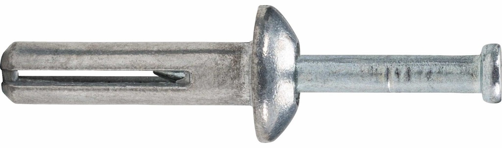 1/4" X 1-1/2" Zamac Nailin Hammer Drive Anchor, Mushroom Head (100/Pkg.)