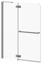 Pratika 42" x 56" Pivoting tub Shield with Fixed Panel