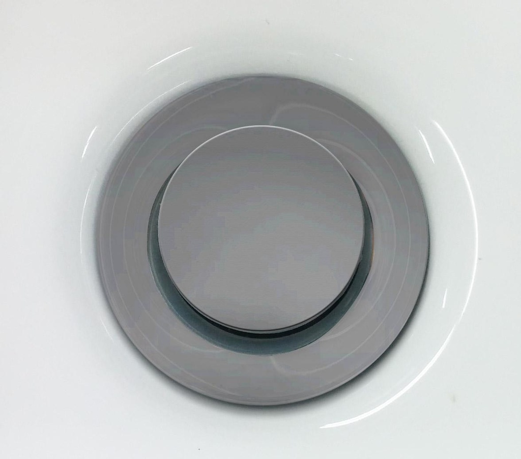 Push Drain for Bathroom Sink without Overflow