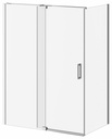 Distink (Box 1 of 2) 60" x 77" Pivot Shower Door for Corner Installation