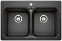 Vision 210 2 Bowl Drop-In Silgranit Sink