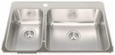 Steel Queen 31-1/4" 1-Hole 1.5 Bowl Drop-In Kitchen Sink