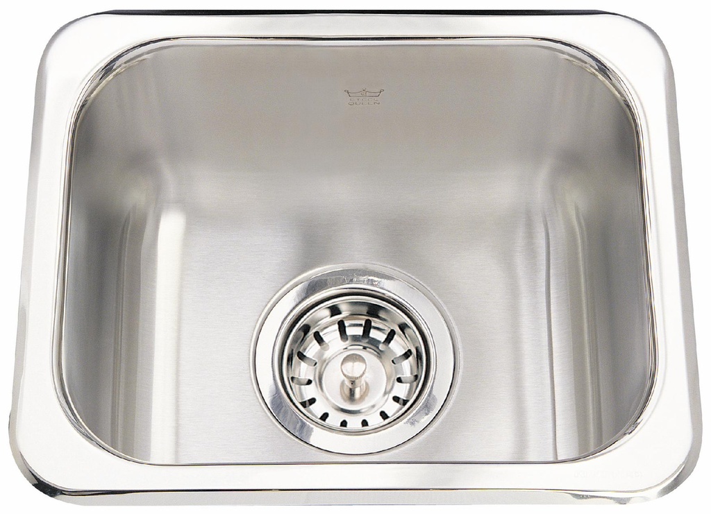 Steel Queen 13-5/8" 1 Bowl Drop-In Bar/Prep Sink