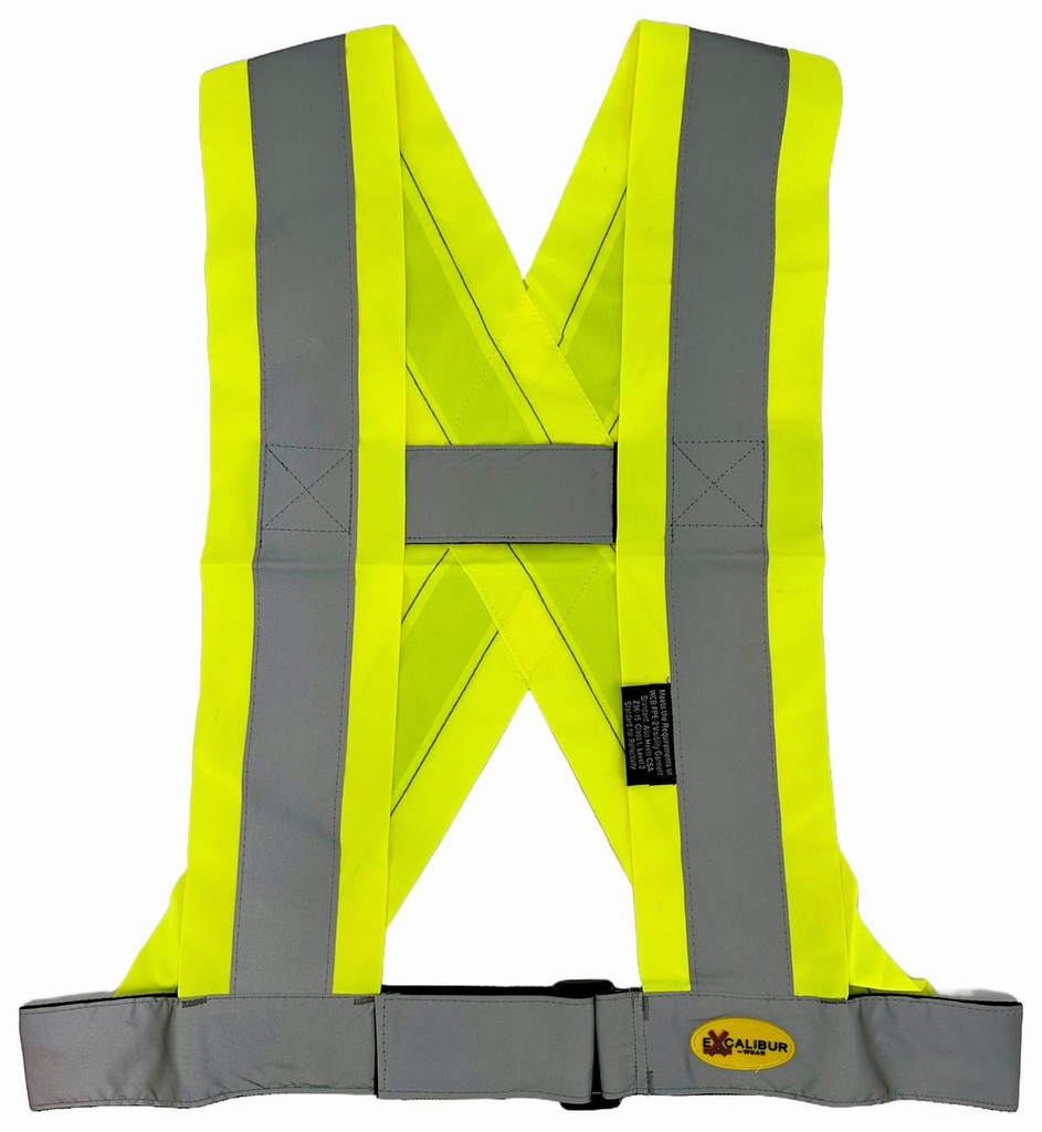HI-VIZ TRAFFIC SASH BELT 4"YLLW X-L