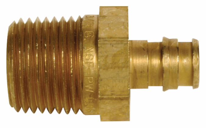 ProPEX LF Brass Male Threaded Adapter, 2 1/2" PEX x 2 1/2" NPT