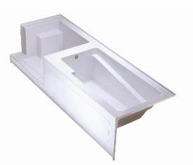 Rockford 108" x 37" LH Shower & Tub Combination