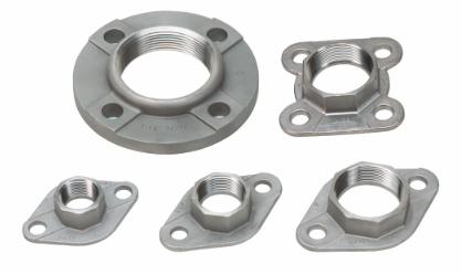 1" Stainless threaded Freedom flange set c/w nuts and bolts