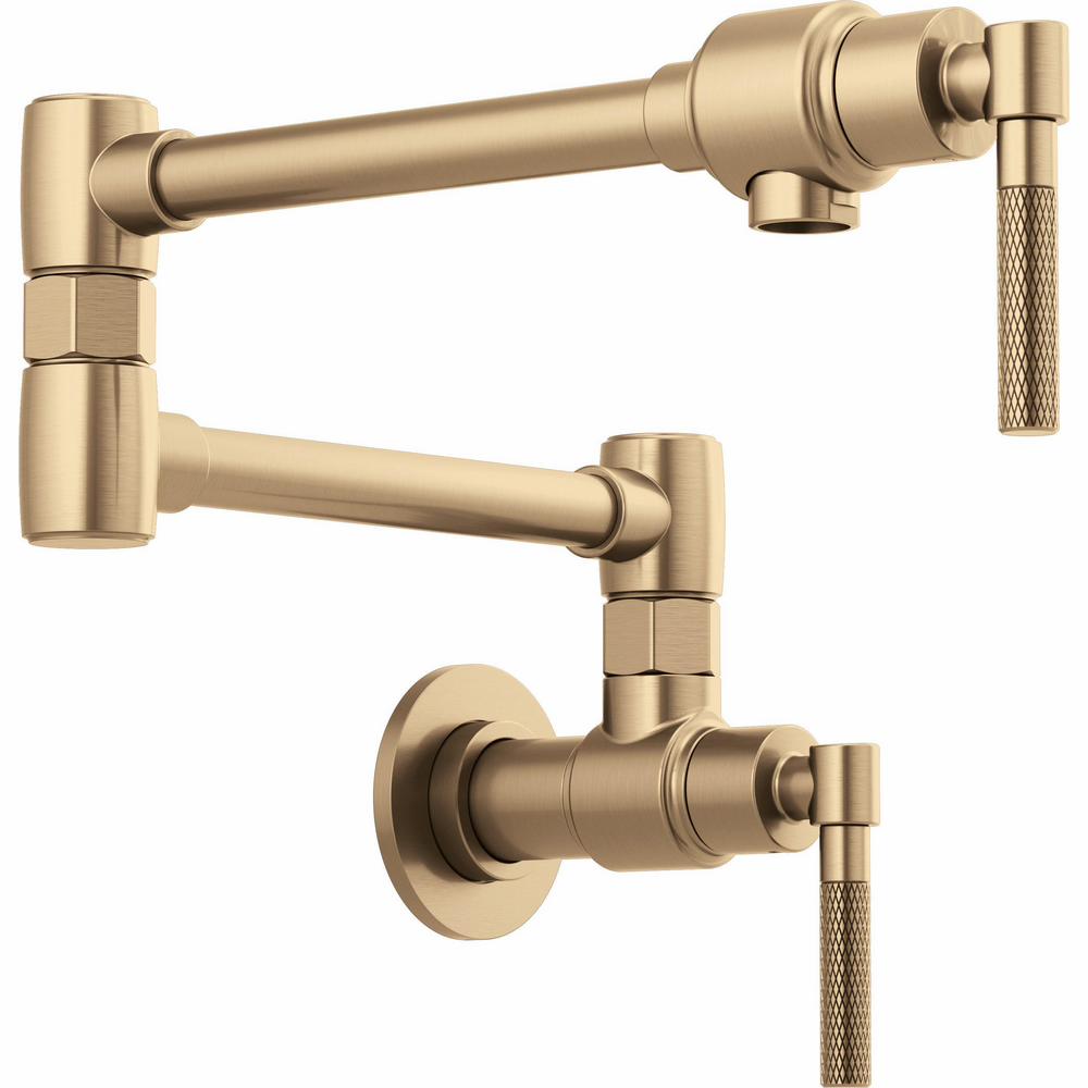 Litze Wall Mount Pot Filler with Knurled Handle