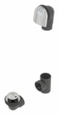 Tip-Toe FRZERO PVC Offset Waste & Overflow Kit