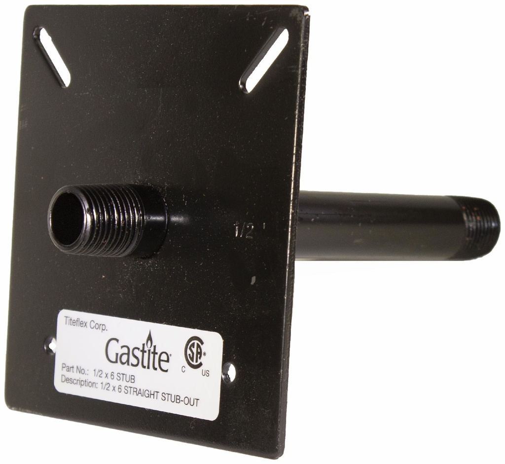 1/2"M x 12"L Straight Stub