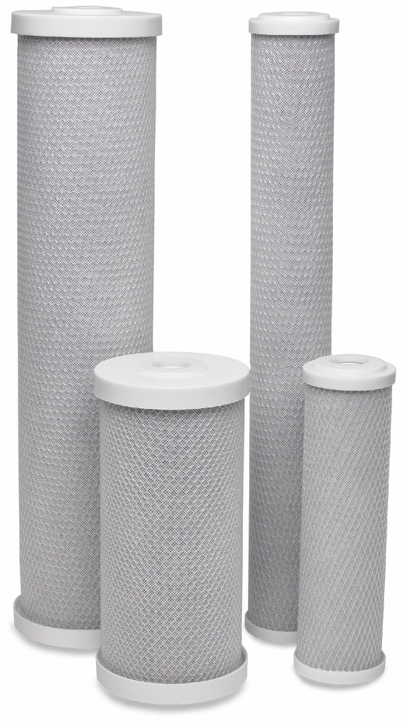 CB-0.5-10 2.5" x 10" 0.5 Micron Carbon Block (CB) Filter Cartridge