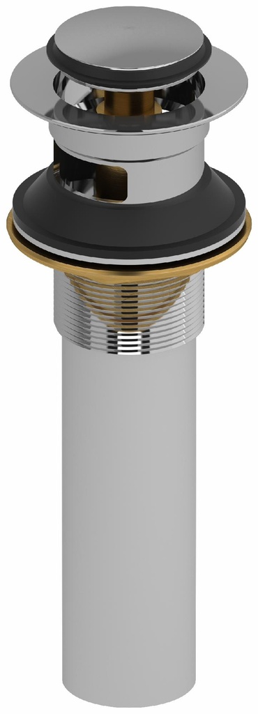 Push Drain for Bathroom Sink with Overflow