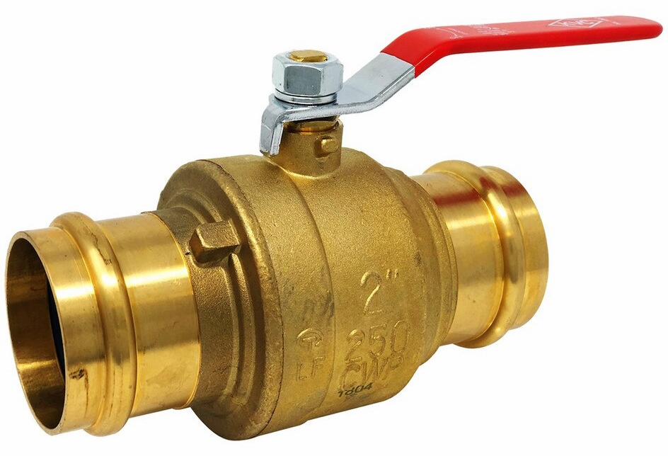 1-1/4 BRS P/PRESS BALL VALVE 600WOG