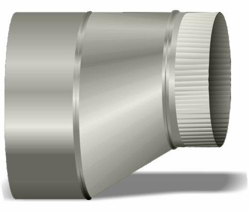 12"-6" Pipe Reducer Flat on Side 26ga