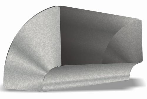 8" x 10" Short Way 90 Degree Duct Elbow