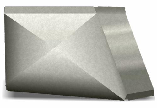 24" x 8" to 20" x 8" Duct Reducer 26ga