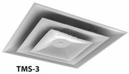 6" to 24" x 24" Lay-In Ceiling Diffuser