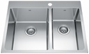 Brookmore 26-15/16" 1-Hole 1.75 Bowl Drop-In Kitchen Sink