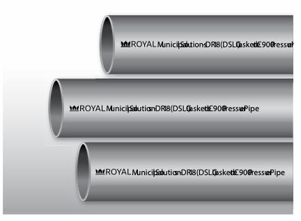 10"x20' PVC DR18 CIOD PIPE GSKT BLUE BRUTE