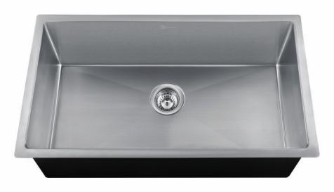 Hand Fabricated 10mm Radius 1 Bowl Undermount Sink 18ga