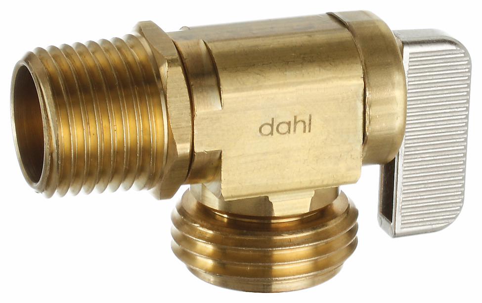 1/2 Dual (C or M) x Hose, Regular brass