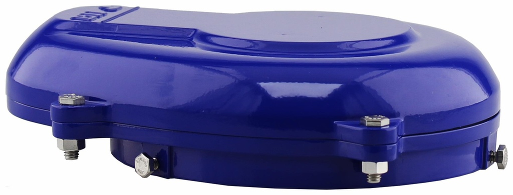 6" WATERTIGHT ALUM. WELL CAP PAINTED BLUE