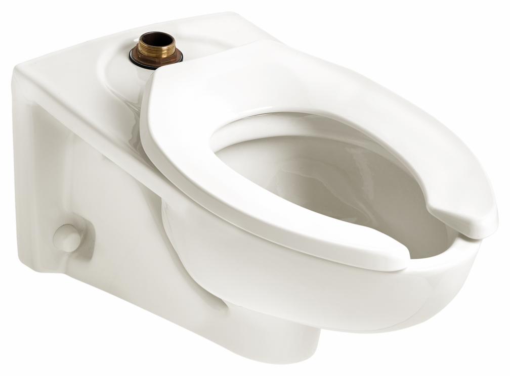 Afwall 1.1 GPF Wall Mounted Elongated Flushometer Bowl with Top Spud (Less Seat)