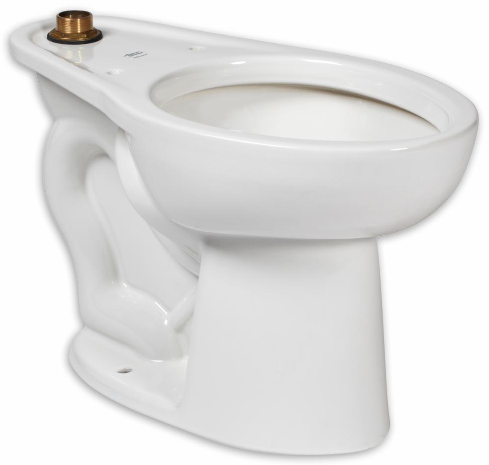 Madera 1.0 GPF Floor Mounted Elongated Flushometer Bowl with Top Spud (Less Seat)
