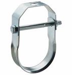 410 Clevis Hanger, Light Duty, 5" Pipe, 125 DN, 5.563" (140 mm) OD, 5/8" (M16) Rod