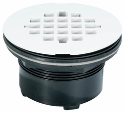 [3532229] ABS SureFit No Caulk Shower Drain with Snap-in Grate 7103 Series