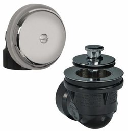 [7599930] Push eN Lift Stopper Waste & Overflow Half Kit ABS