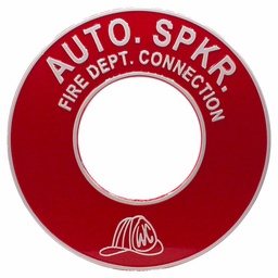 [3809800] PLATE 4 A/S RED ALUMINUM ROUND