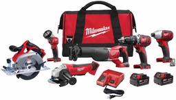 [4520790] M18 Cordless 6-Tool Combo Kit