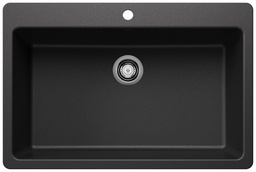 [1217231] Liven 33 1 Bowl Dual Mount Silgranit Kitchen Sink