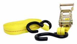 [6695600] Ratchet Strap 1" x 20' S-Hook Yellow