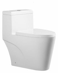 [2531005] Simmons Dual Flush 16.5" One-Piece Toilet with Side Cover