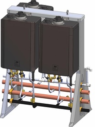 [3681405] 3 Unit Free Standing Rack with Sensei CX Tankless Water Heaters
