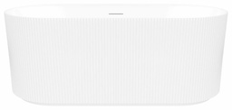 [6452770] Tori 59" x 32" Center Drain Freestanding Tub