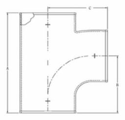 [7727605] 3 SANITARY TEE W/ 2 - 90 RH