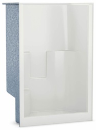 [6452080] SS3648 Center Drain Alcove 1-Piece Shower with LH Seat