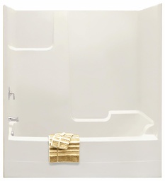 [6456100] TSEA72 72" x 36" RH Drain Alcove 1-Piece Tub & Shower