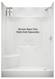 [6450200] KDS 3060 RH Drain Pinned Shower Base with LH Seat