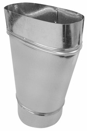 [5621675] 6" Round to 6" Oval (3 x 7-3/4) Univeral Boot