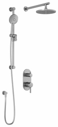 [3742655] RoundOne TD2 Thermostatic Integrated Diverter Shower System with Wall Arm