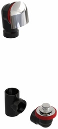 [7545700] Lift & Turn ABS Offset Waste & Overflow Kit with Zinc Strainer