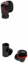 [7546336] Clicker ABS Offset Waste & Overflow Kit with Round Faceplate